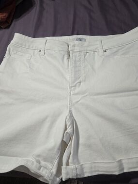 croft & barrow White Women's Denim Jean Shorts